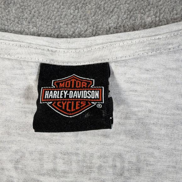 Harley Davidson Motorcycles Boswell's Music City T-Shirt Womens 3XL Feather Gray - Picture 4 of 7